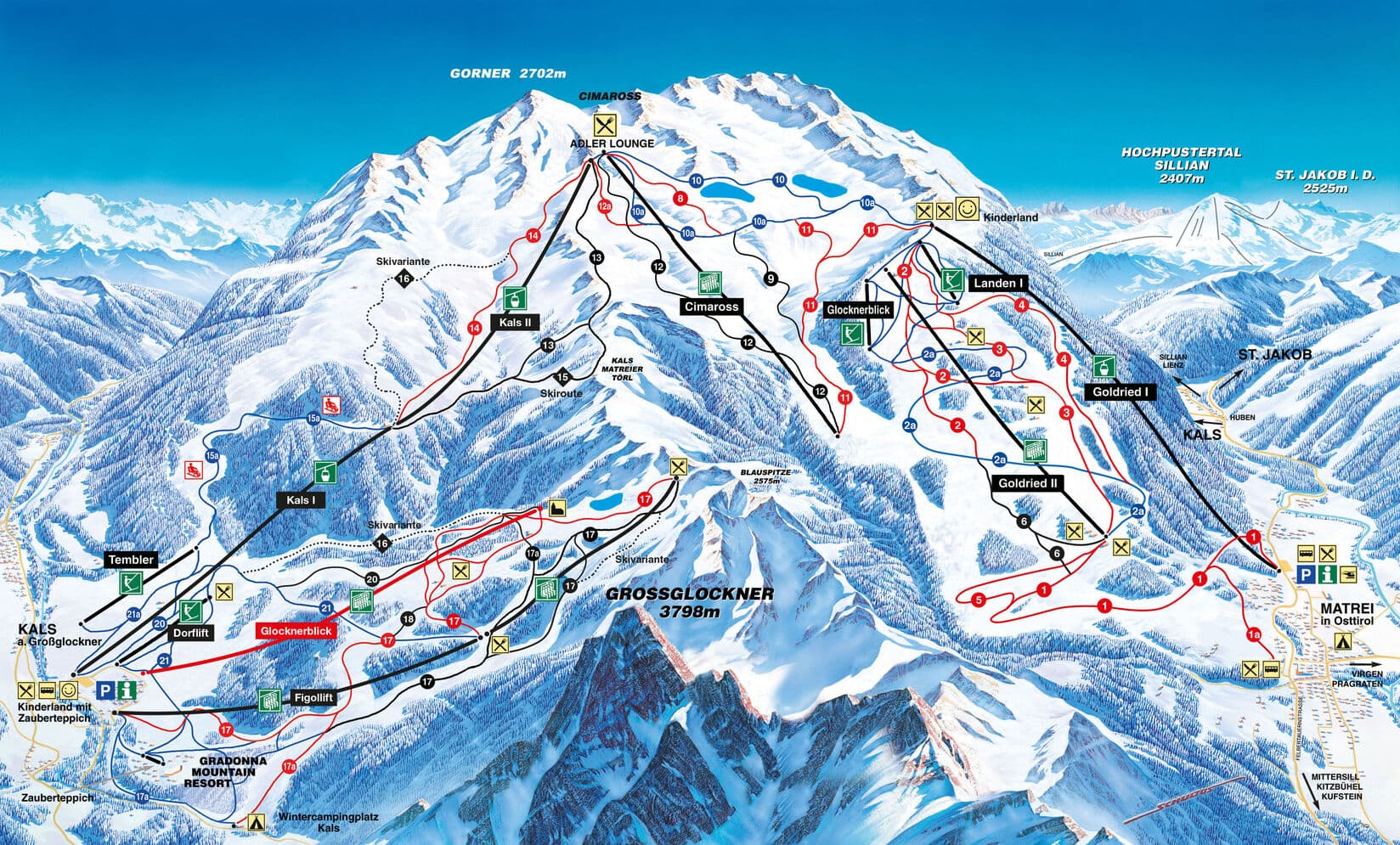 GG Resort Kals-Matrei – Panorama des Skigebiets